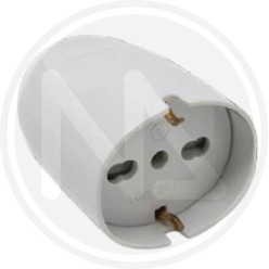 SCHUKO BIPASSO 16A WHITE SOCKET MAURER