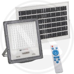 LED PROJECTOR WITH SOLAR PANEL AND REMOTE CONTROL MAURER