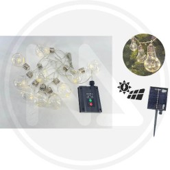 CATENA LUMINOSA A BATTERIA SOLARE 10 LAMPADINE maurer