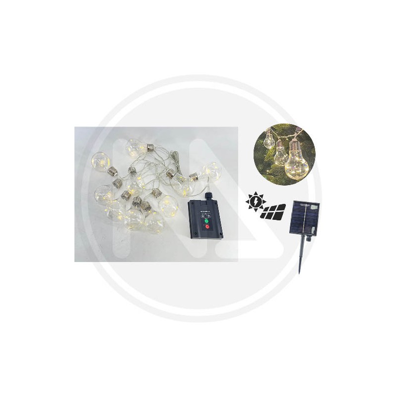CHAIN LIGHT WITH SOLAR BATTERY 10 BULBS maurer