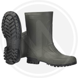 STIVALI IN PVC VERDE a tronchetto OB e SRA PAPILLON