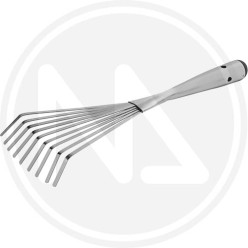 LEAF RAKE WITH STEEL HANDLE PAPILLON