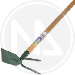 hoe - square two prong with handle papillon