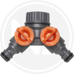 presa a doppio rubinetto rapido IN PVC papillon