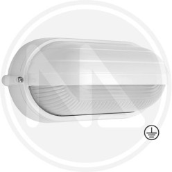 PLAFONIERA DA GIARDINO "PALPEBRA OVALE mini BIANCO" PAPILLON