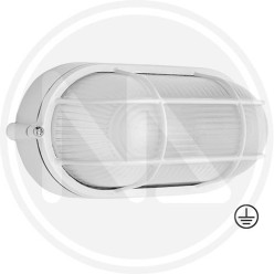 GARDEN ceiling light "OVALE BIANCO" papillon