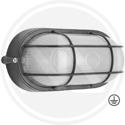 GARDEN ceiling light "OVALE NERO" papillon