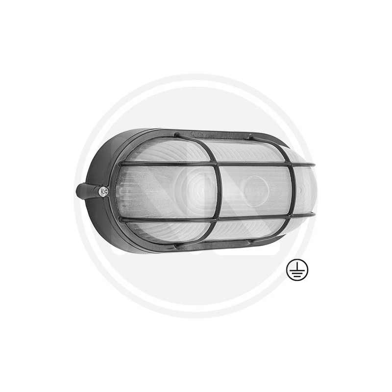 PLAFONIERA DA GIARDINO "OVALE NERO" PAPILLON