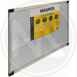 GRAY MOSQUITO SCREEN WITH EXTENSIBLE ADJUSTABLE FRAME maurer