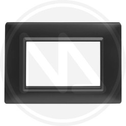 COPRINTERRUTTORE LINEA DELIGHT 3 POSTI NERO maurer