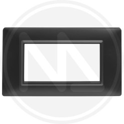 COPRINTERRUTTORE LINEA DELIGHT 4 POSTI NERO maurer