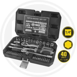 SOCKETS SET 40 PIECES MAURER PLUS