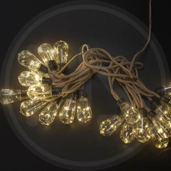 LIGHTS 20 GLOBE WITH HEMP ROPE MAURER