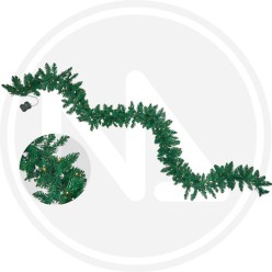 STRAIGHT GARLAND GREEN With BATTERY LIGHT MAURER