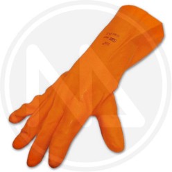 GUANTI in LATTICE "extra orange 75"
