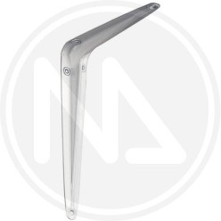 white lacquered metal shelf bracket