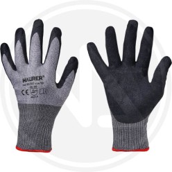 GUANTI DA LAVORO IN NITRILE SABBIATO "HD-SHIELD" MAURER