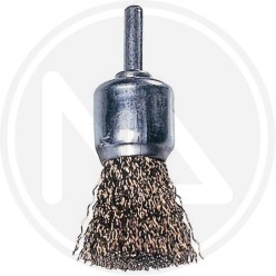 end  brush steel crimped wire  with shank  maurer