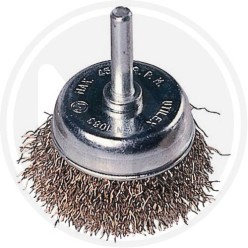 SPAZZOLA A TAZZA CON GAMBO fili acciaio maurer