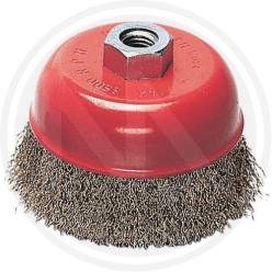 cup brush steel crimped wire for grinder maurer