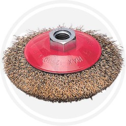 wheel brush steel crimped wire for grinder maurer