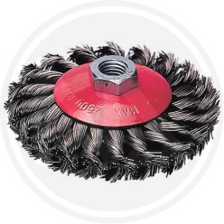 tapered brush steel crimped wire for grinder maurer