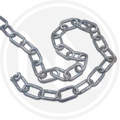 chains-long link steel zinc-chrome in box maurer