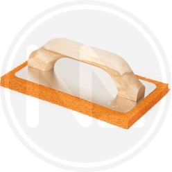 aluminium trowel with orange foam medium rubber maurer