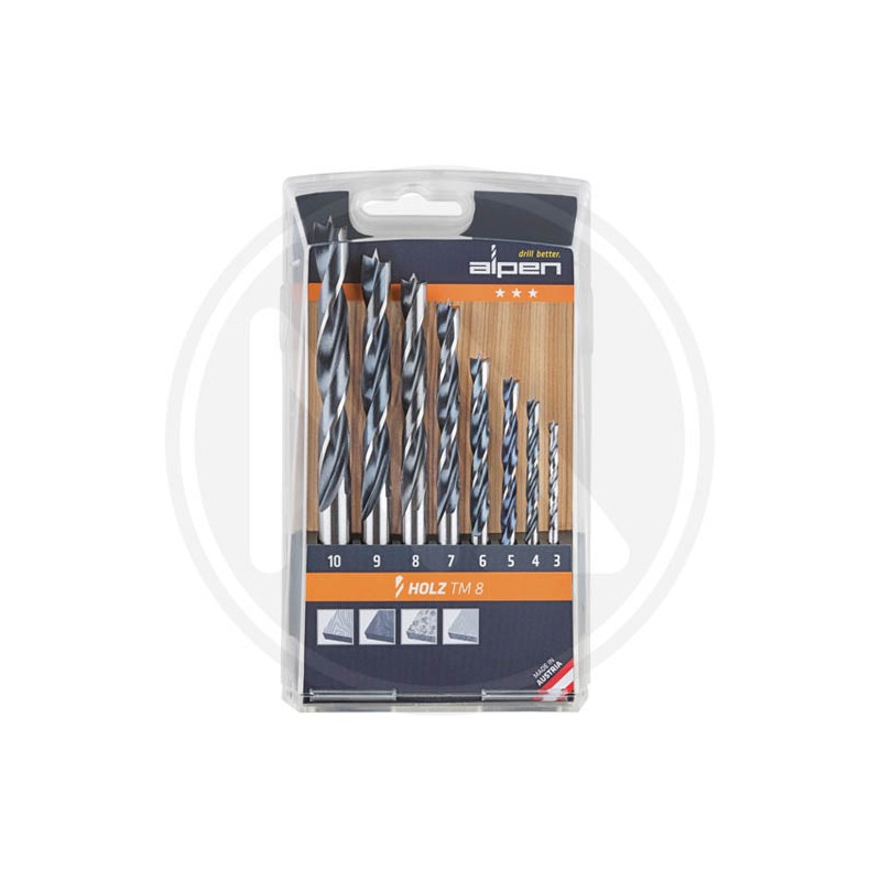 set drills for wood "HOLZ TM 8" alpen