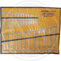 combination spanner in sets 25 pieces maurer