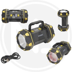 TORCIA LED BATTERIA RICARICABILE 3 FUNZIONI MAURER