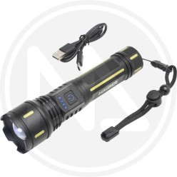 RECHARGEABLE BATTERY LED TORCH WITH ZOOM MAURER