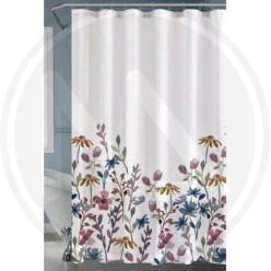 POLYESTER SHOWER CURTAIN "COLORFUL FLOWERS" MAURER