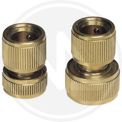 hose brass connector WITH acquastop papillon