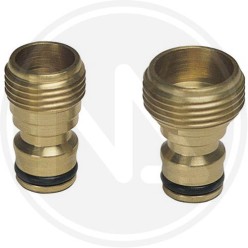 Tap brass connector male thread papillon