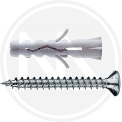 nylon plug with flat head screw maurer PLUS