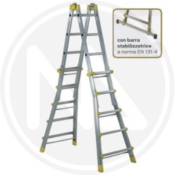 telescopic ladder aluminium maurer