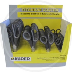 FORBICI MULTIUSO CON LAME AL TITANIO MAURER ESP. 24 PZ.