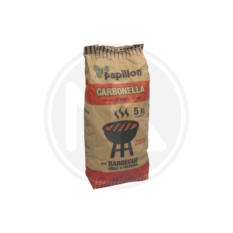 VEGETABLE BARBECUE CHARCOAL 5 KG. papillon