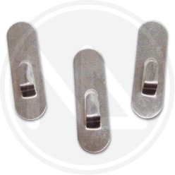 GANCIO ADESIVO in acciaio satinato "inox mini"