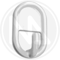 GANCIO ADESIVO in abs BIANCO ovale "ONE PRICE" MAURER