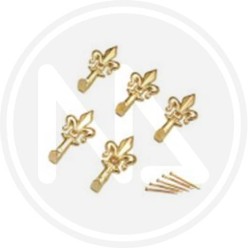 GANCI per quadri GIGLIO PICCOLO ORO "ONE PRICE" maurer