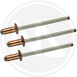 RIVETTI rame in blister 3,8 MM. maurer