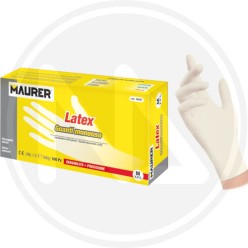 disposable-pure latex gloves "LATEX" maurer