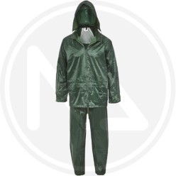 IMPERMEABILE LAVORO POLIESTERE-PVC VERDE COMPLETO maurer