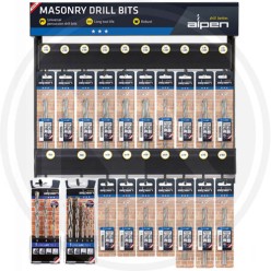 drills in display for masonry "long life" alpen (modulo 6)