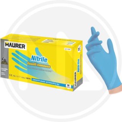 NITRIL disposable Gloves "nitrile blu" maurer