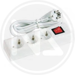 MULTIPRESA 3 SCHuko BIPASSO CON INTERRUtTORE MAURER