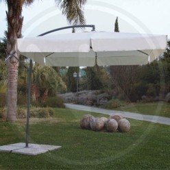 steel lateral garden umbrella "almeria" papillon