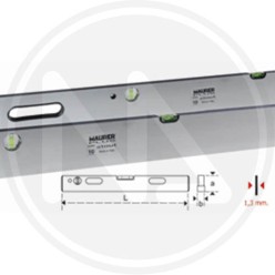 ALUMINIUM RULER WITH SPIRIT LEVEL "STOUT" MAURER PLUS